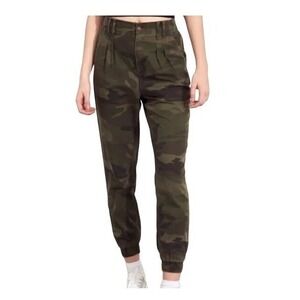Hollister WomenS Gorp Utility Camo‎ Jogger Pants S Green Ultra High-Rise Tapered